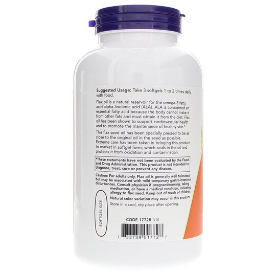 Flax Oil 1000 Mg, NOW